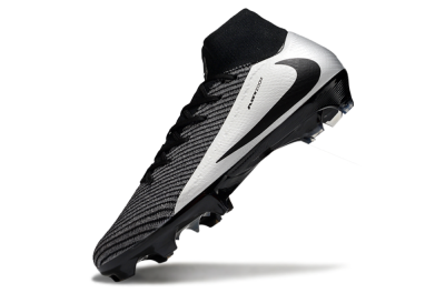 Nike Air Zoom Mercurial Superfly 10 Elite FG Firm Ground Soccer Cleats - White/Black/Silver