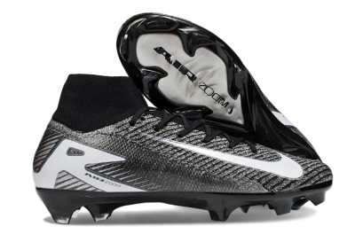 Nike Air Zoom Mercurial Superfly 10 Elite FG Firm Ground Soccer Cleats - White/Black