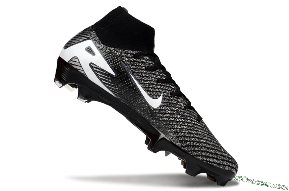 Nike Air Zoom Mercurial Superfly 10 Elite FG Firm Ground Soccer Cleats - White/Black 4