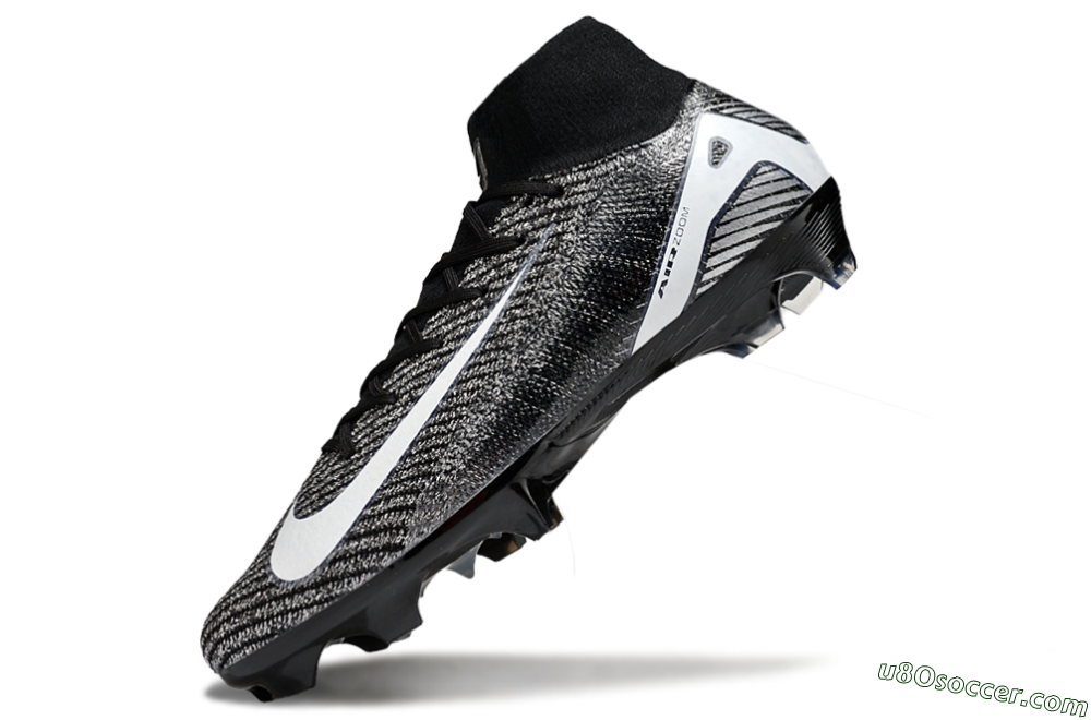 Nike Air Zoom Mercurial Superfly 10 Elite FG Firm Ground Soccer Cleats - White/Black 5