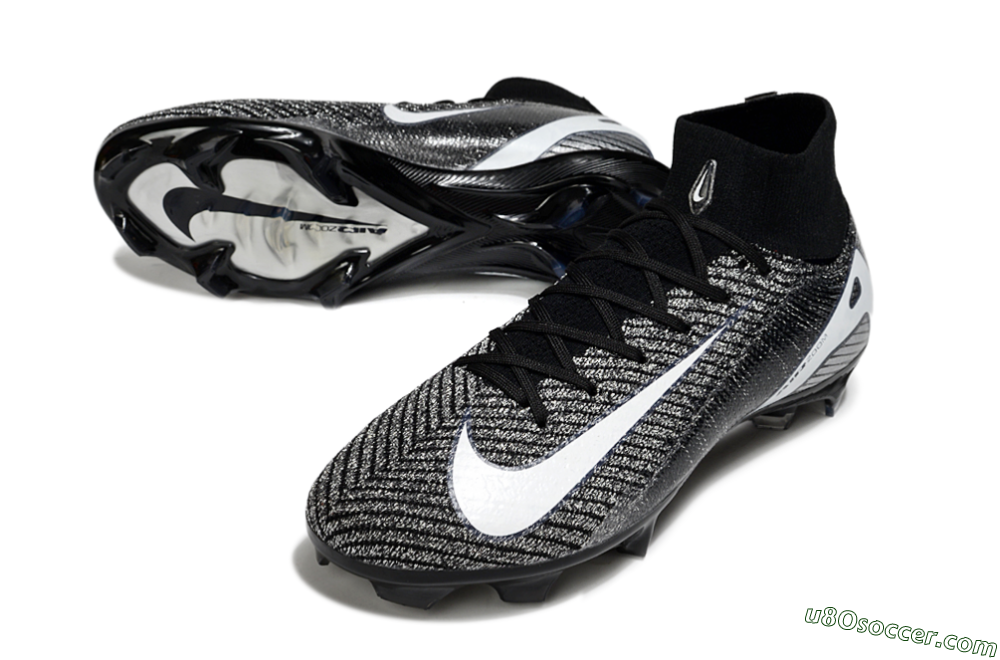 Nike Air Zoom Mercurial Superfly 10 Elite FG Firm Ground Soccer Cleats - White/Black 3