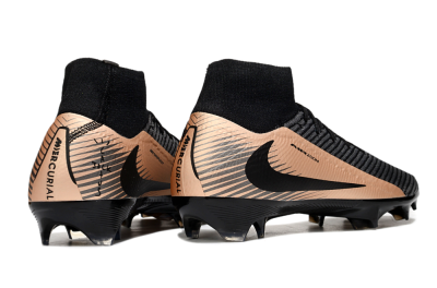 Nike Air Zoom Mercurial Superfly 10 Elite FG Firm Ground Soccer Cleats - White/Black/Gold