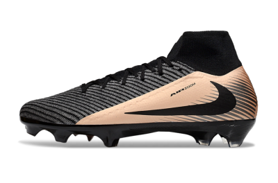 Nike Air Zoom Mercurial Superfly 10 Elite FG Firm Ground Soccer Cleats - White/Black/Gold