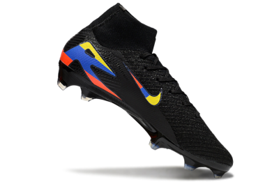Nike Air Zoom Mercurial Superfly 10 Elite FG Firm Ground Soccer Cleats - Black/Yellow/Blue/Red