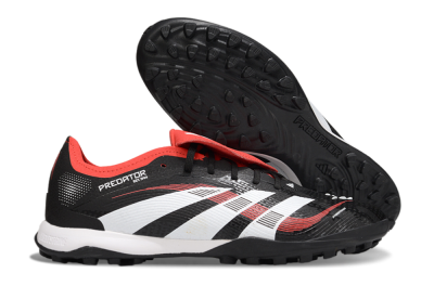 Adidas Predator Elite Foldover Tongue TF Artificial Turf Soccer Shoes - Black/White/Red