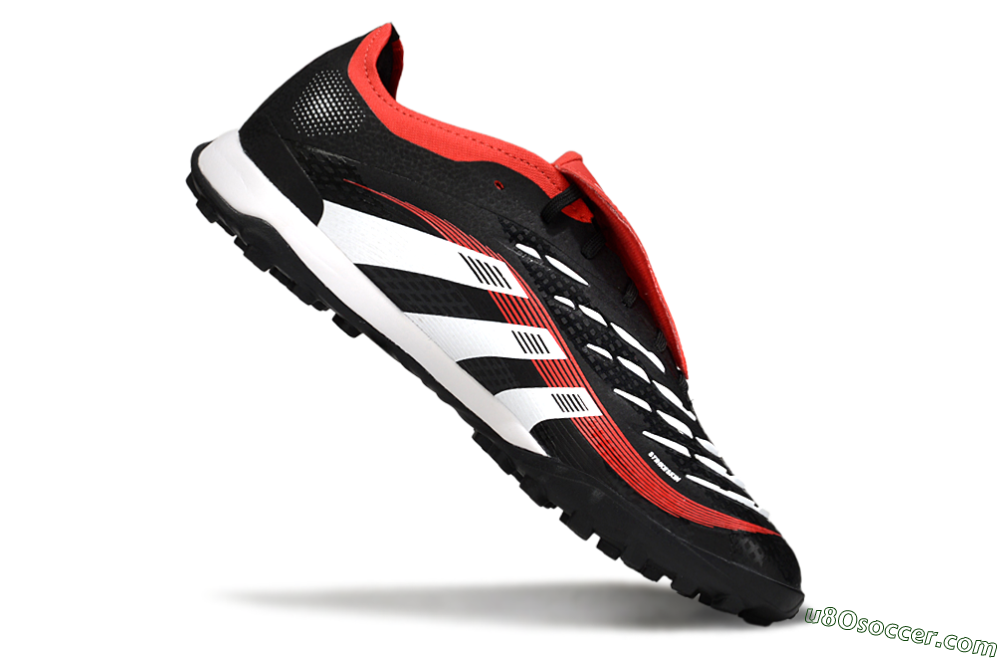 Adidas Predator Elite Foldover Tongue TF Artificial Turf Soccer Shoes - Black/White/Red 4