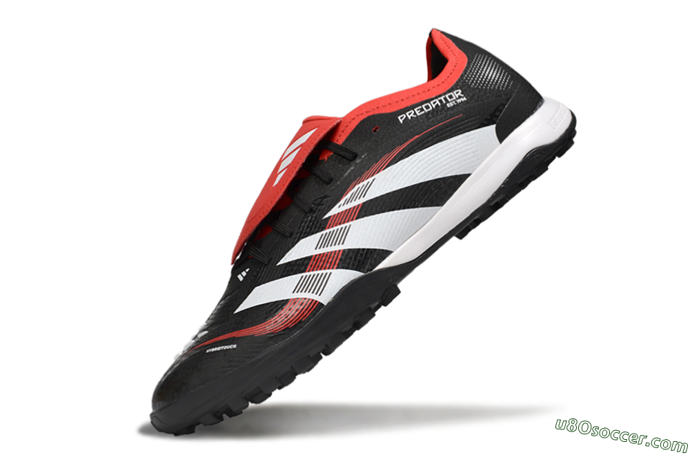 Adidas Predator Elite Foldover Tongue TF Artificial Turf Soccer Shoes - Black/White/Red 5