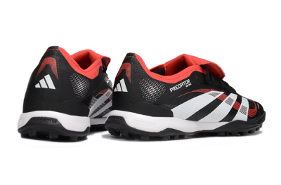 Adidas Predator Elite Foldover Tongue TF Artificial Turf Soccer Shoes - Black/White/Red