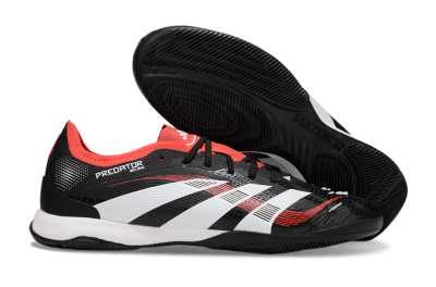 Adidas Predator 25 Elite IC Indoor & Futsal Soccer Shoes - Black/White/Red