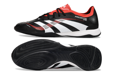 Adidas Predator 25 Elite IC Indoor & Futsal Soccer Shoes - Black/White/Red