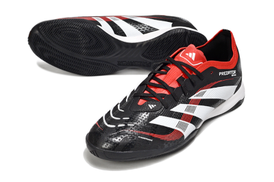 Adidas Predator 25 Elite IC Indoor & Futsal Soccer Shoes - Black/White/Red