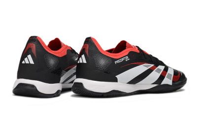 Adidas Predator 25 Elite IC Indoor & Futsal Soccer Shoes - Black/White/Red