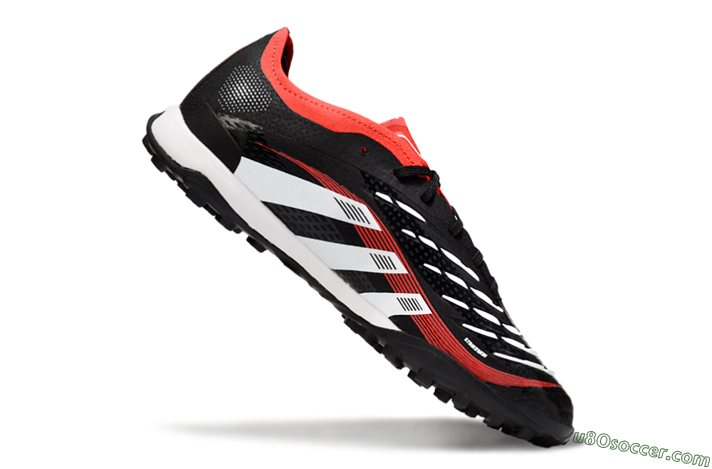 Adidas Predator 25 Elite TF Artificial Turf Soccer Shoes - Black/White/Red 4