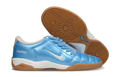 Nike Total 90 III IC Indoor & Futsal Soccer Shoes - Blue/White/Brown