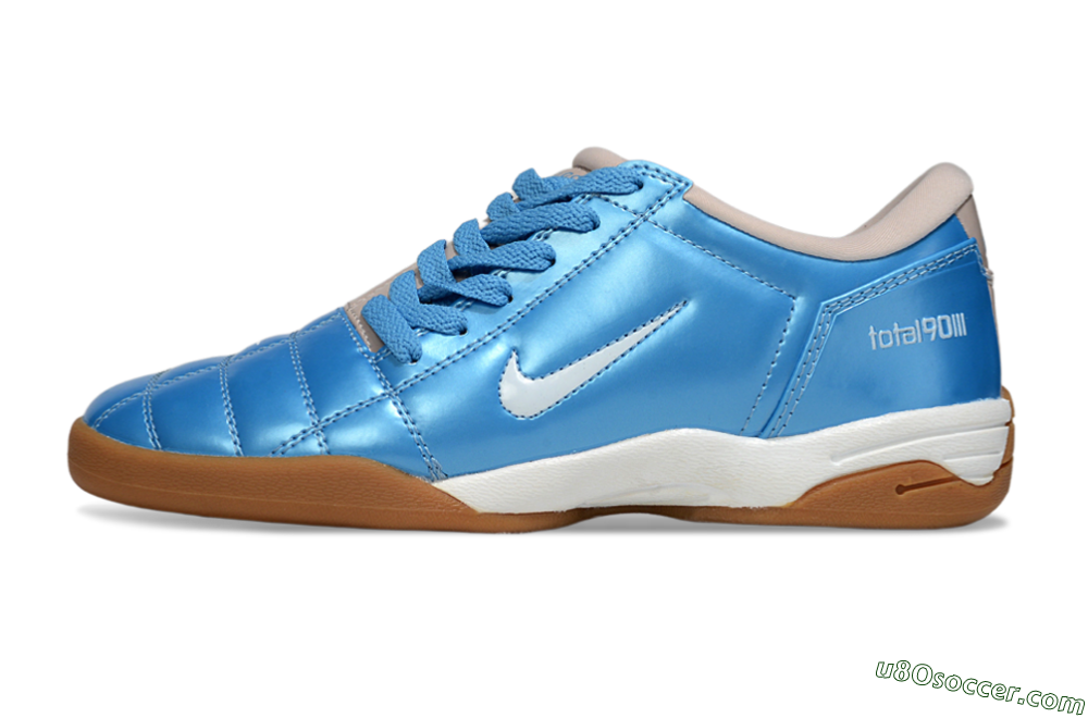 Nike Total 90 III IC Indoor & Futsal Soccer Shoes - Blue/White/Brown 2