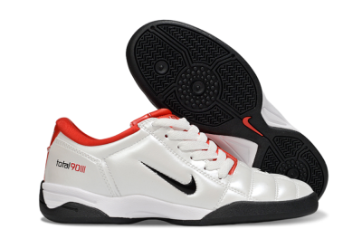 Nike Total 90 III IC Indoor & Futsal Soccer Shoes - White/Black/Red
