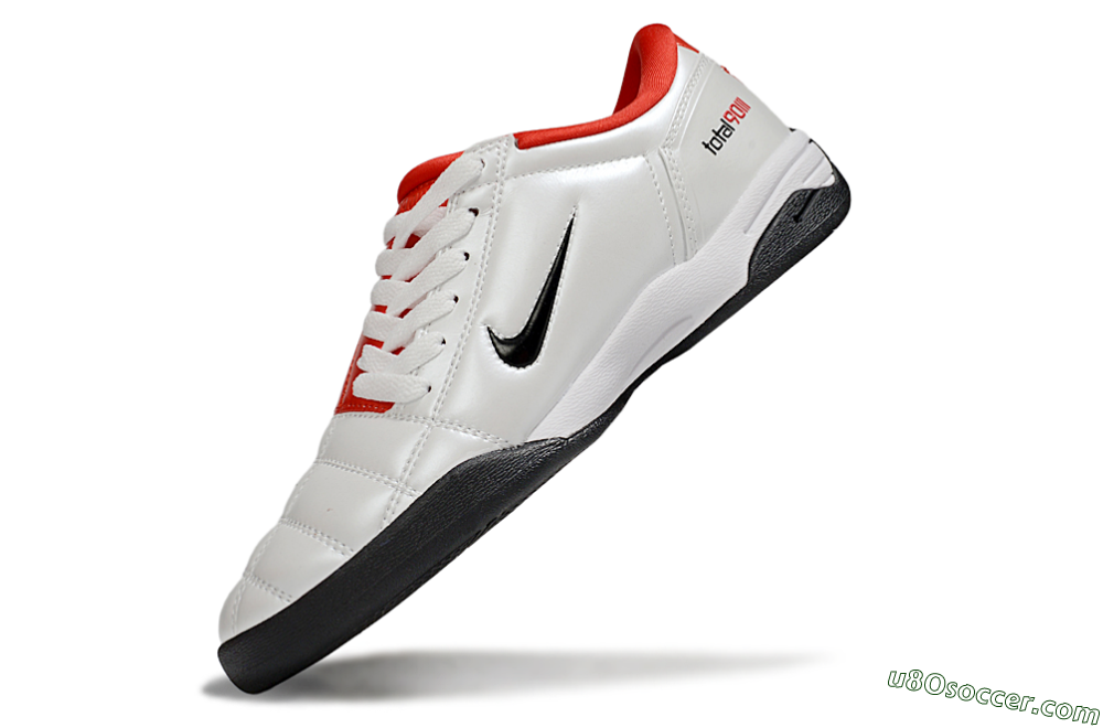 Nike Total 90 III IC Indoor & Futsal Soccer Shoes - White/Black/Red 5