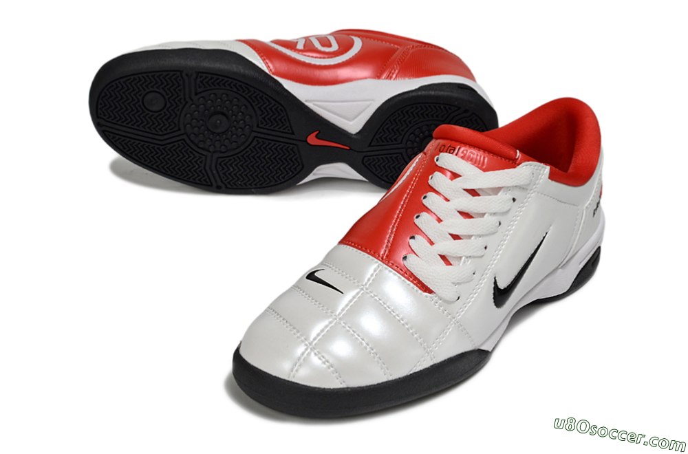 Nike Total 90 III IC Indoor & Futsal Soccer Shoes - White/Black/Red 3