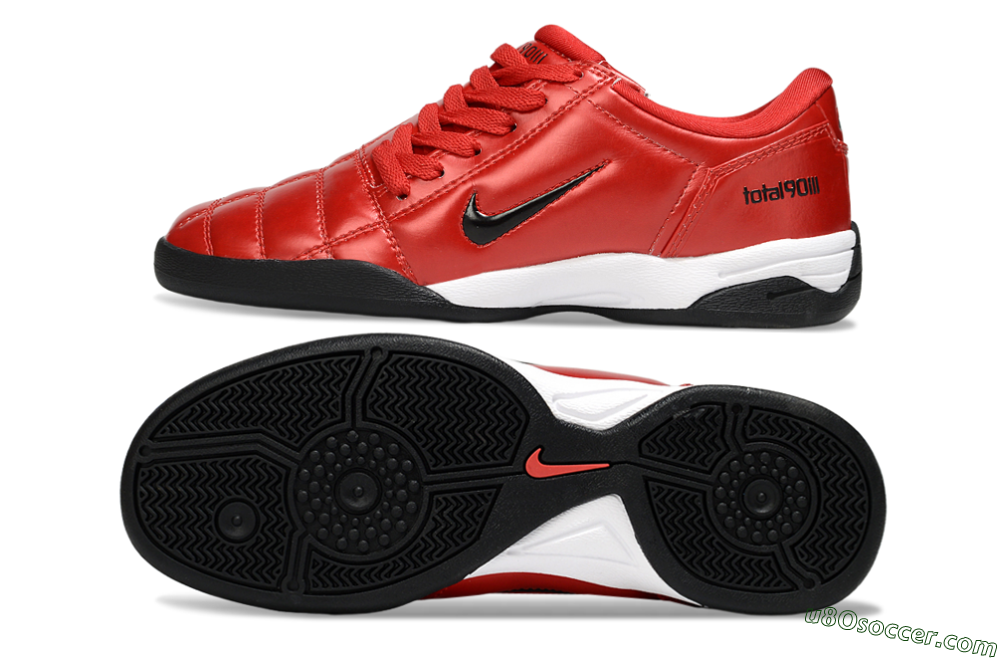 Nike Total 90 III IC Indoor & Futsal Soccer Shoes - Red/Black/White 0