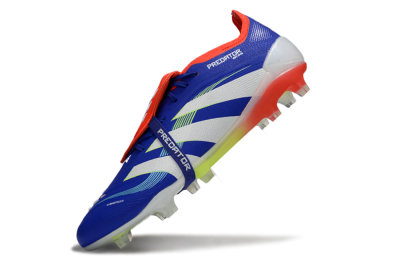 Adidas Predator 25 Elite Foldover Tongue FG Firm Ground Soccer Cleats - Blue/White/Red