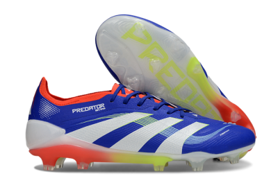 Adidas Predator 25 Elite FG Firm Ground Soccer Cleats - Blue/White/Red