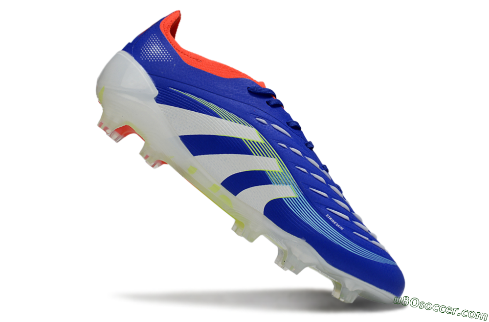 Adidas Predator 25 Elite FG Firm Ground Soccer Cleats - Blue/White/Red 4