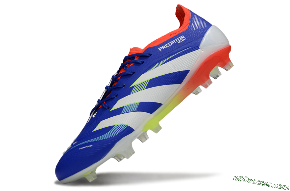 Adidas Predator 25 Elite FG Firm Ground Soccer Cleats - Blue/White/Red 5