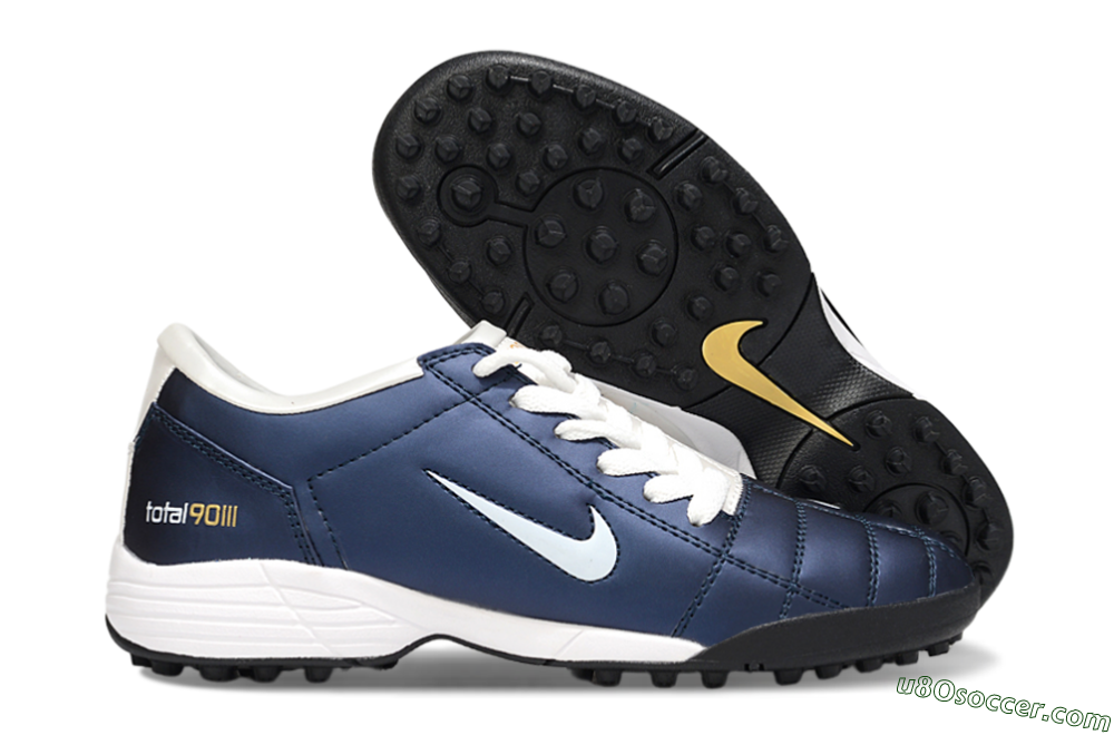 Nike Total 90 III TF Artificial Turf Soccer Shoes - Blue/White/Black 1