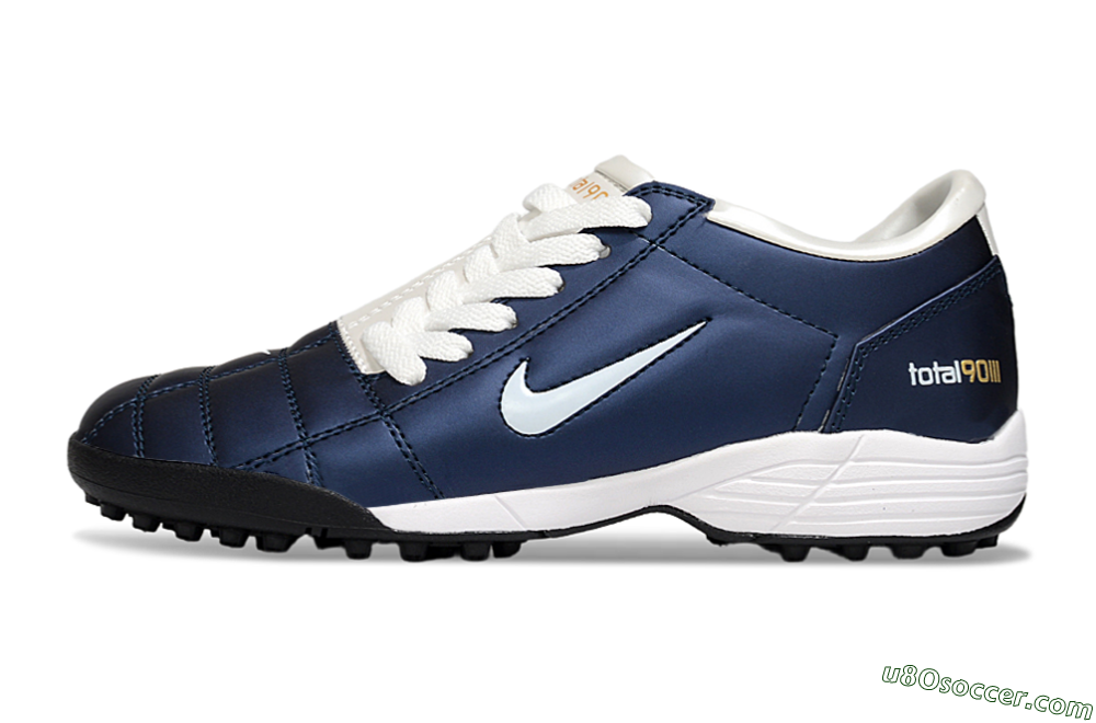 Nike Total 90 III TF Artificial Turf Soccer Shoes - Blue/White/Black 2