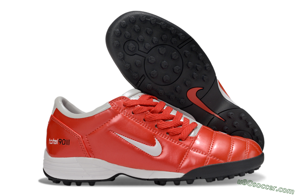 Nike Total 90 III TF Artificial Turf Soccer Shoes - Red/White/Black 1