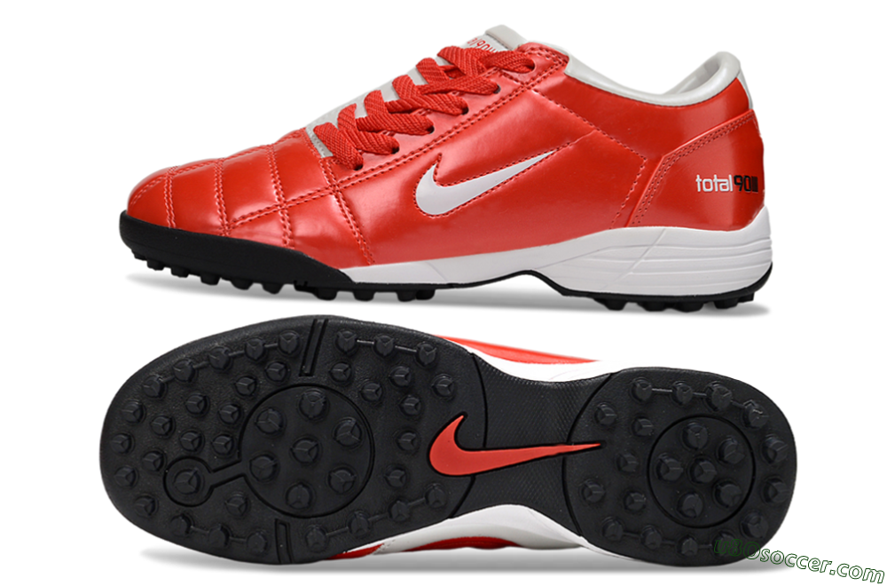 Nike Total 90 III TF Artificial Turf Soccer Shoes - Red/White/Black 0