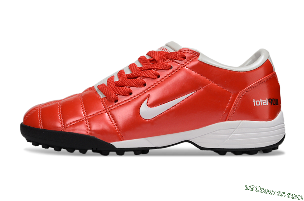 Nike Total 90 III TF Artificial Turf Soccer Shoes - Red/White/Black 2