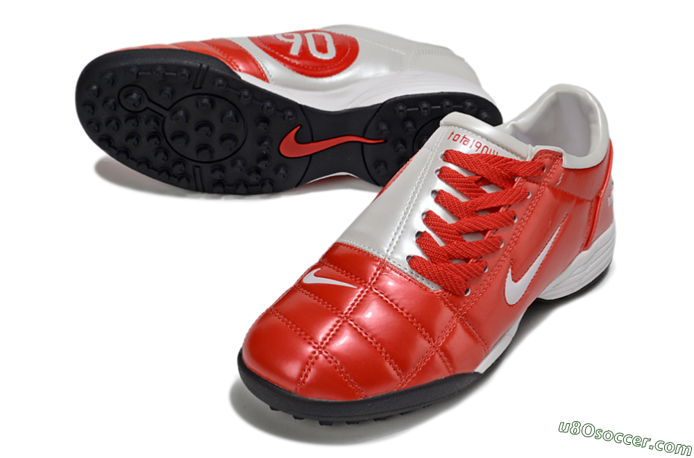 Nike Total 90 III TF Artificial Turf Soccer Shoes - Red/White/Black 3