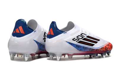 Son x Adidas F50 Elite SG Soft Ground Soccer Cleats - White/Blue/Red