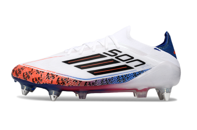 Son x Adidas F50 Elite SG Soft Ground Soccer Cleats - White/Blue/Red
