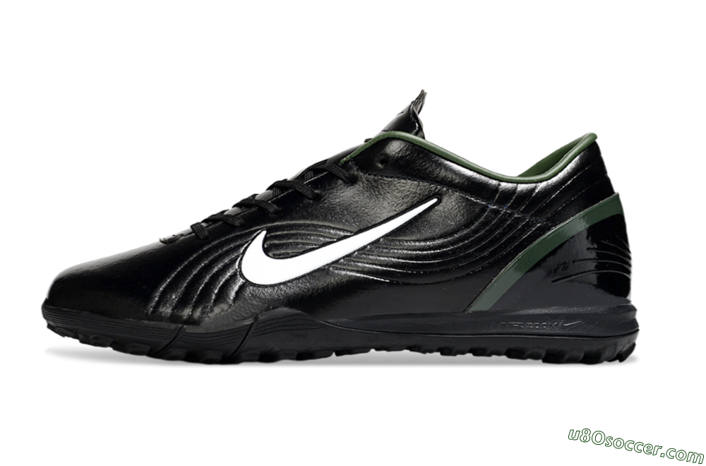 Nike Air Zoom Mercurial Vapor 16 Elite TF Artificial Turf Soccer Shoes - Black/White/Green 2
