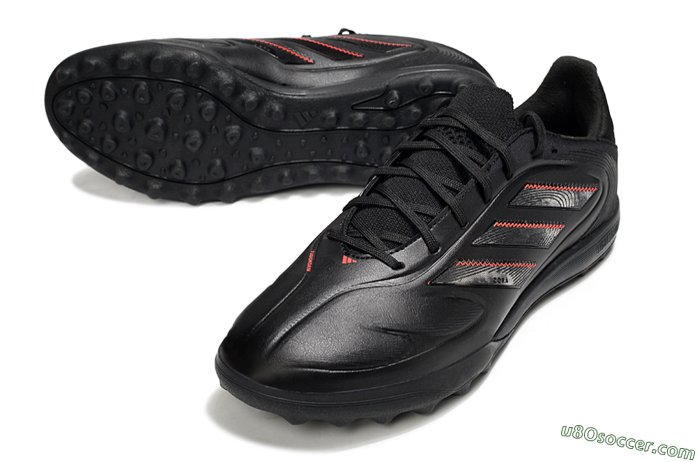 Adidas Copa Pure 3 TF Artificial Turf Soccer Shoes - Black/Red 3