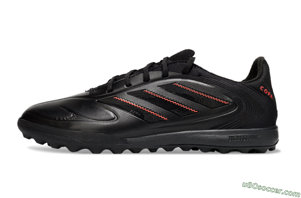 Adidas Copa Pure 3 TF Artificial Turf Soccer Shoes - Black/Red 2