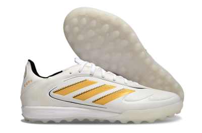 Adidas Copa Pure 3 TF Artificial Turf Soccer Shoes - White/Gold/Black