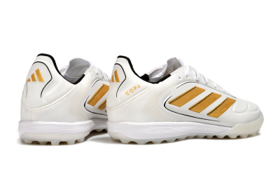 Adidas Copa Pure 3 TF Artificial Turf Soccer Shoes - White/Gold/Black