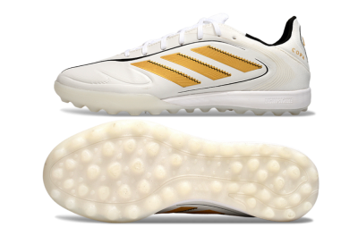 Adidas Copa Pure 3 TF Artificial Turf Soccer Shoes - White/Gold/Black