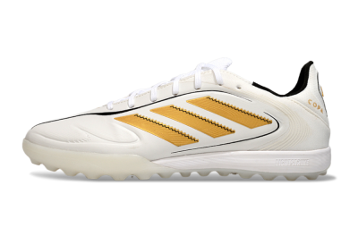 Adidas Copa Pure 3 TF Artificial Turf Soccer Shoes - White/Gold/Black