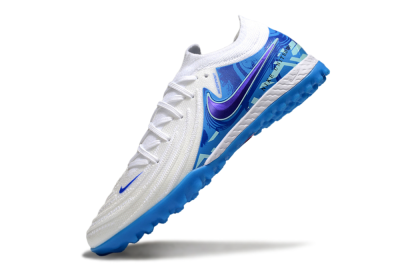 Nike Phantom GX 2 Elite TF Artificial Turf Soccer Shoes - White/Blue