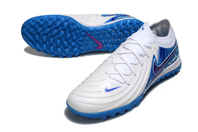 Nike Phantom GX 2 Elite TF Artificial Turf Soccer Shoes - White/Blue