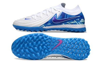 Nike Phantom GX 2 Elite TF Artificial Turf Soccer Shoes - White/Blue