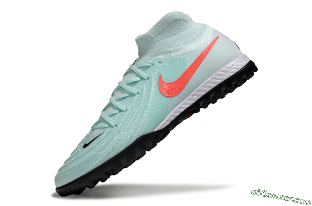 Nike Phantom Luna Elite NU TF Artificial Turf Soccer Shoes - Jade/Red/White 5