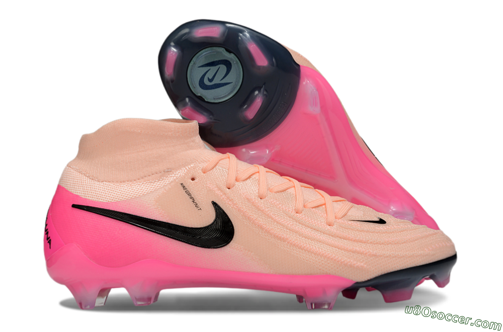 Nike Phantom Luna Elite NU FG Firm Ground Soccer Cleats - Pink/Black 1