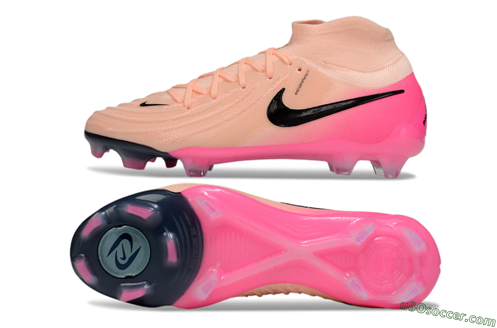Nike Phantom Luna Elite NU FG Firm Ground Soccer Cleats - Pink/Black 0