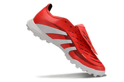 Adidas Predator 25 Elite Foldover Tongue TF Artificial Turf Soccer Shoes - Red/White/Black