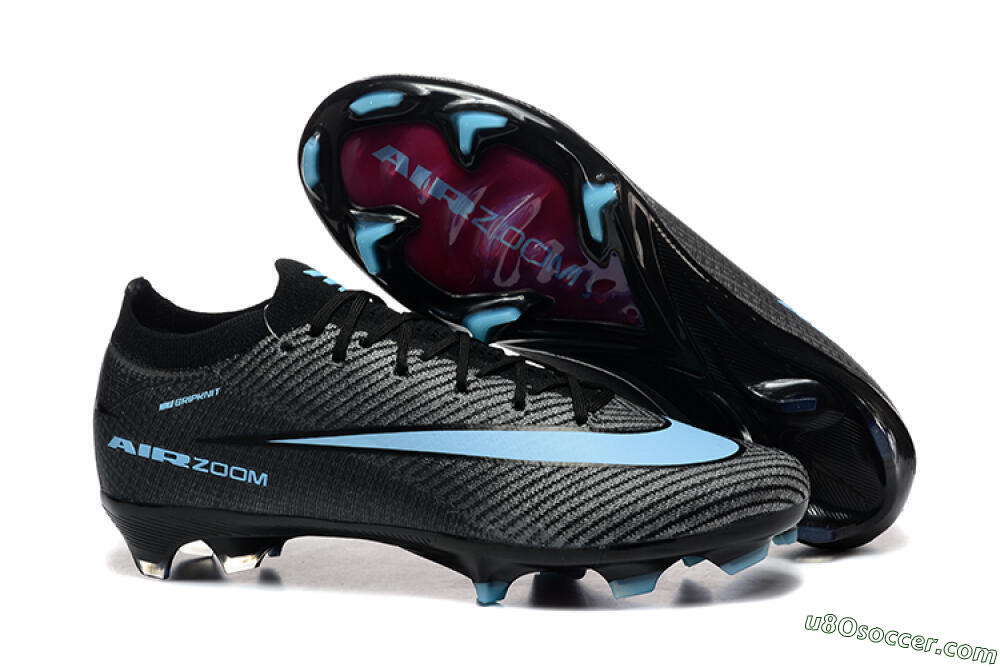 Nike Air Zoom Mercurial Vapor 16 Elite FG Firm Ground Soccer Cleats - Grey/Black/Jade 1